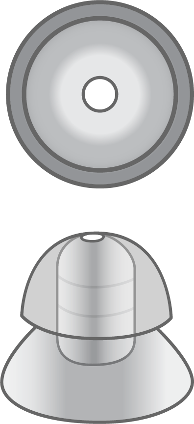 LifeTip Domes - Double, 10/12 mm