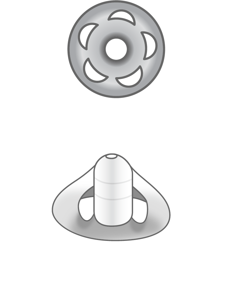 LifeTip Domes - Open, 8 mm