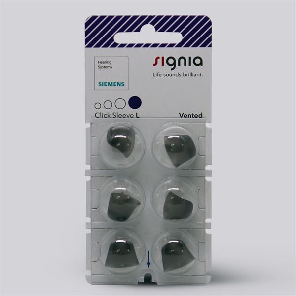 Signia Click Sleeve (Vented) - Large