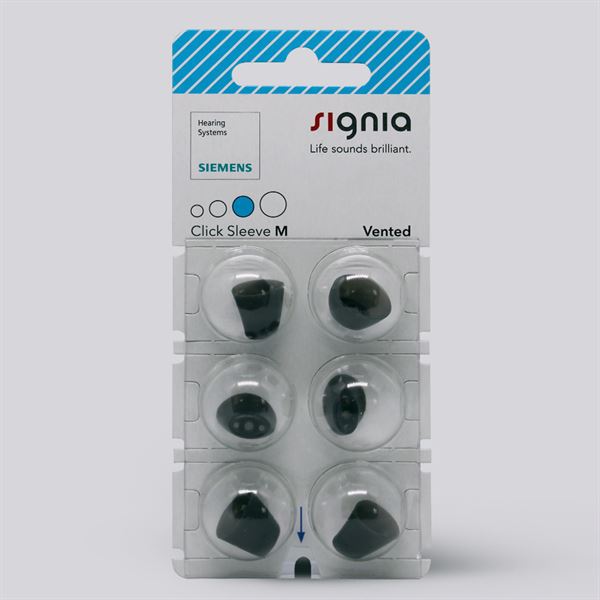 Signia Click Sleeve (Vented) - Medium