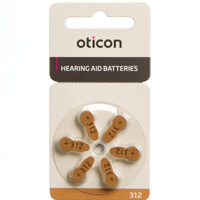 Oticon 312 batteri